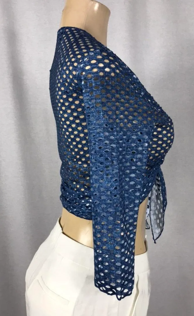 Front Tie Crop Top - Image 2