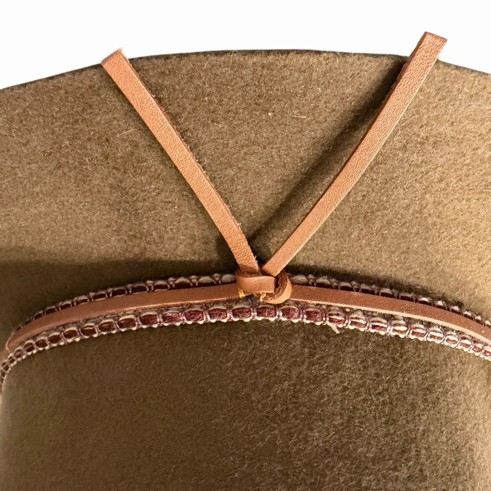 Anna & Ava Women 100% Wool Fedora Hat Brown Western Rancher Wide Brim Boho Fall - Image 6