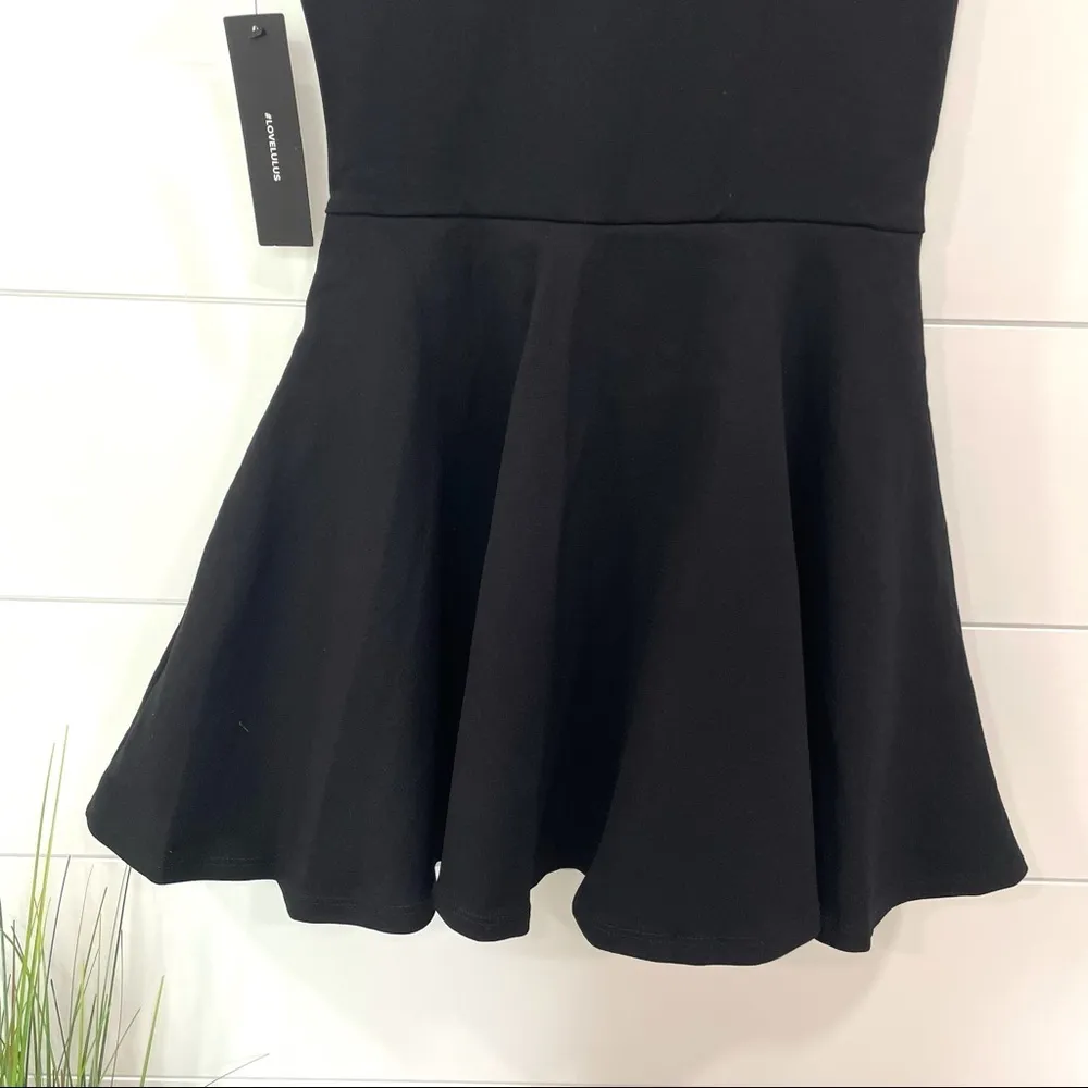 Lulus NWT  I Feel Good Black Skort Dress Size Small - Image 10