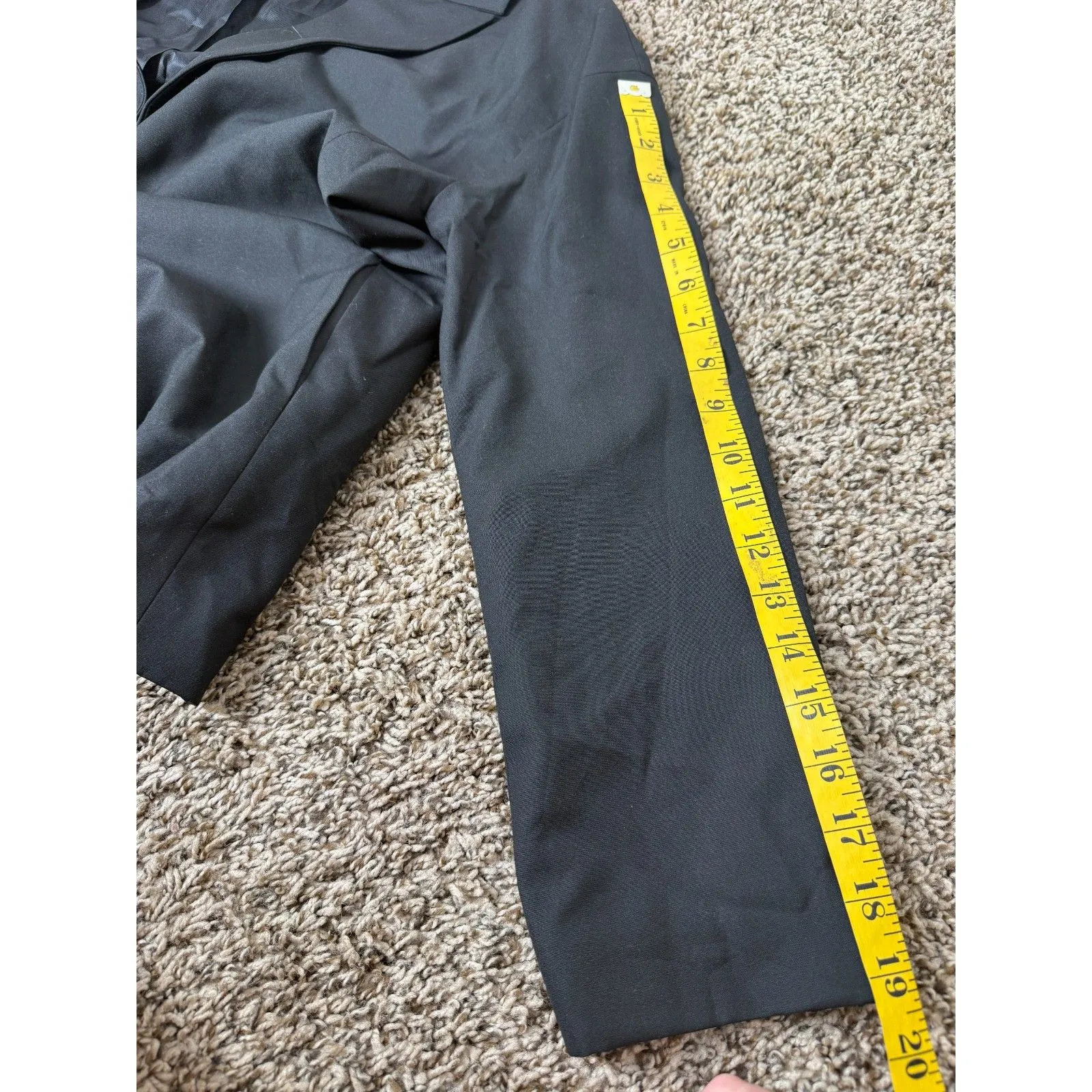 Zara Woman Black Long Line Blazer Womens Sz XS Single Button Minimalist Preppy - Image 9