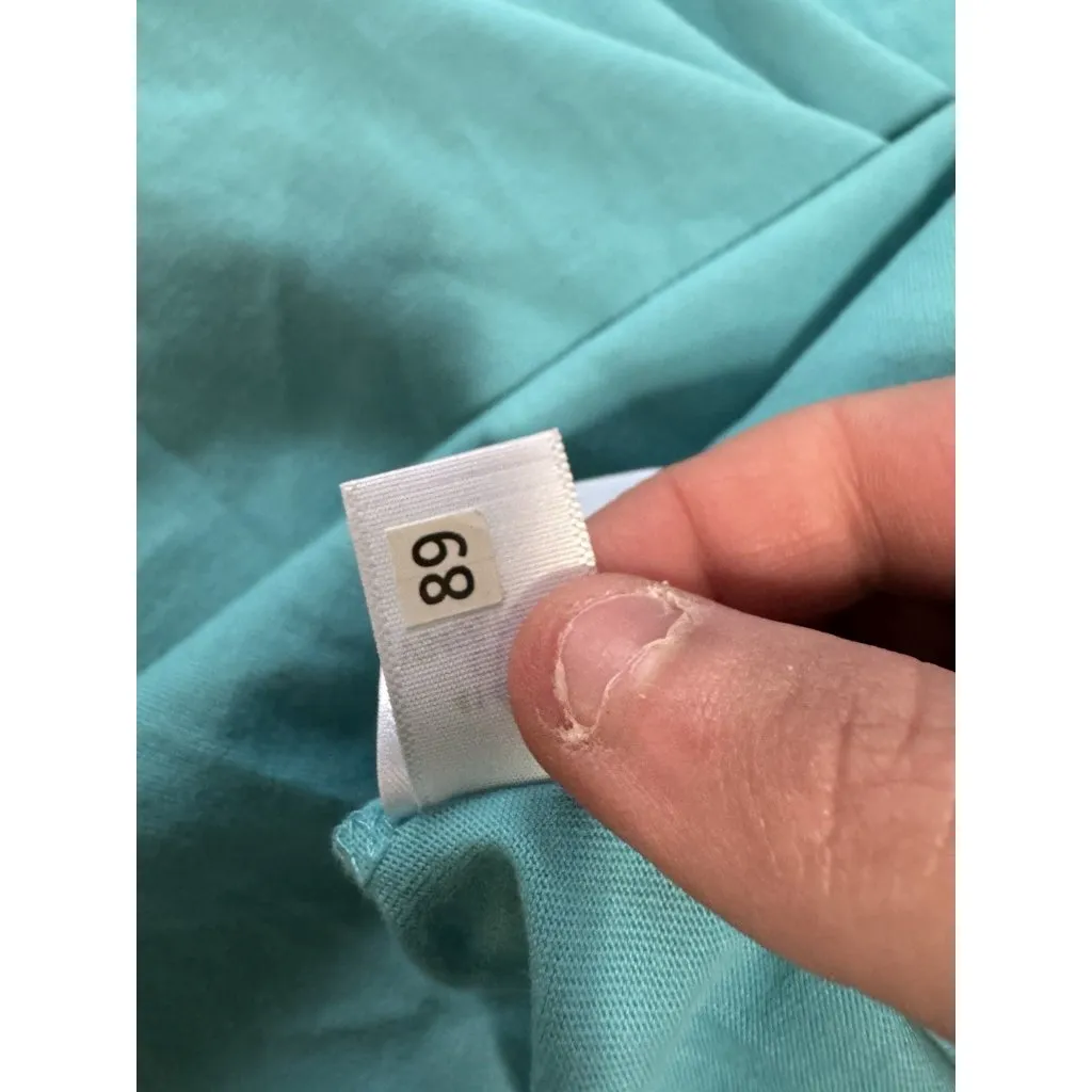 Lands End Supima Cotton Long Sleeve Crewneck T-Shirt Size Medium 10-12 Blue READ - Image 12