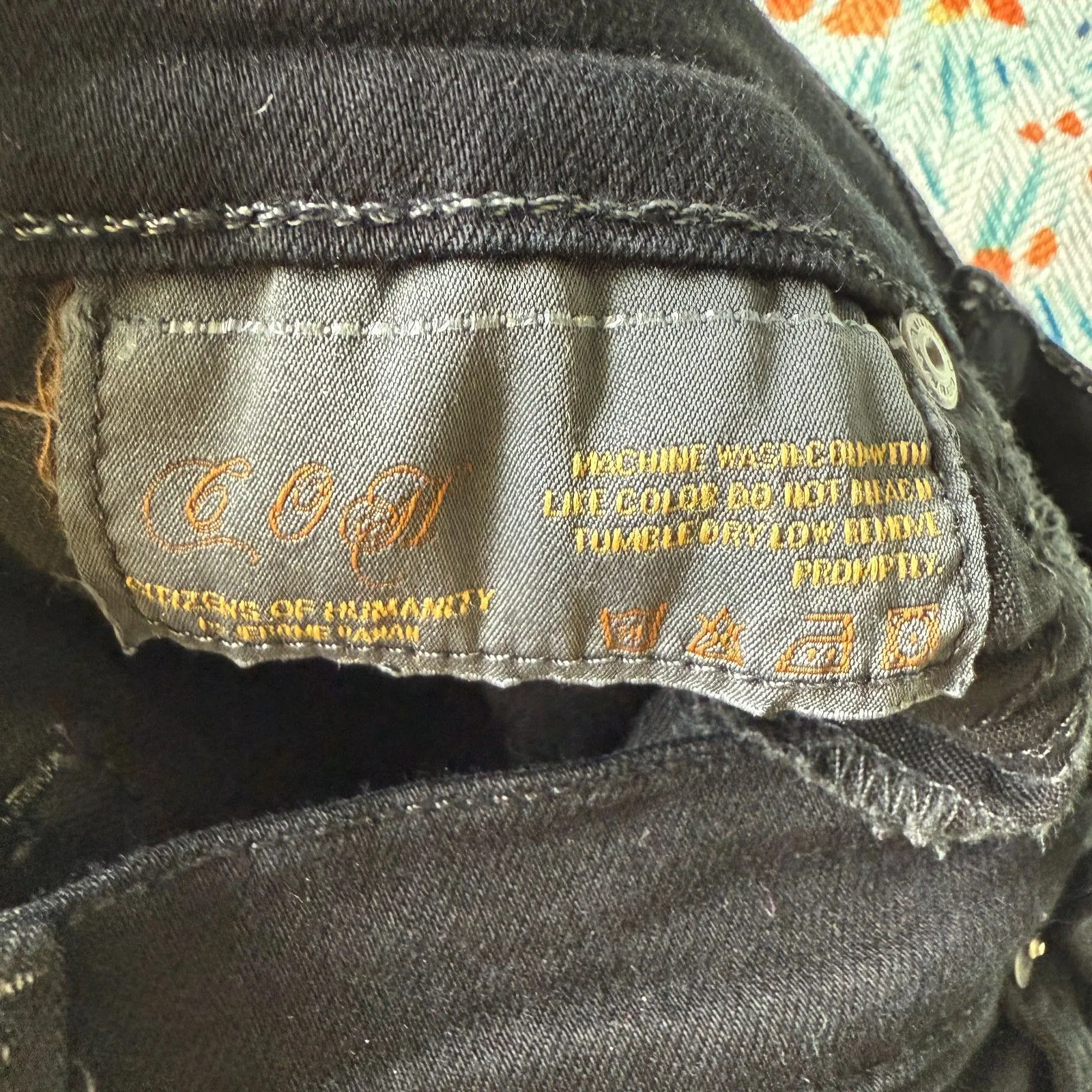 Citizens of Humanity Black Avedon Ultra Slick Skinny Jeans Stretchy Size 27 - Image 5