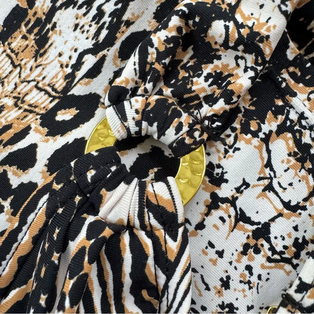 Bleu Rod Beattie Tankini Top Animal Print with Molded Cups Size 4 NWT - Image 9