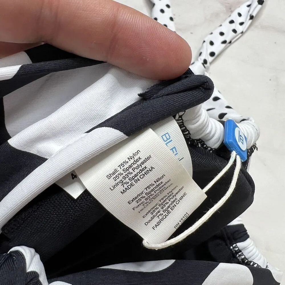 Bleu Rod Beattie Womens Swimwear Black Size 4 Underwire Bikini Top Polka Dot New - Image 5