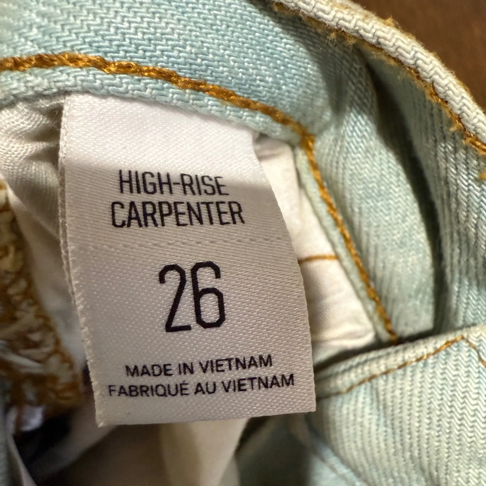 BDG Urban Outfitters High Rise Carpenter Jeans Light Wash Size 26 - Image 5