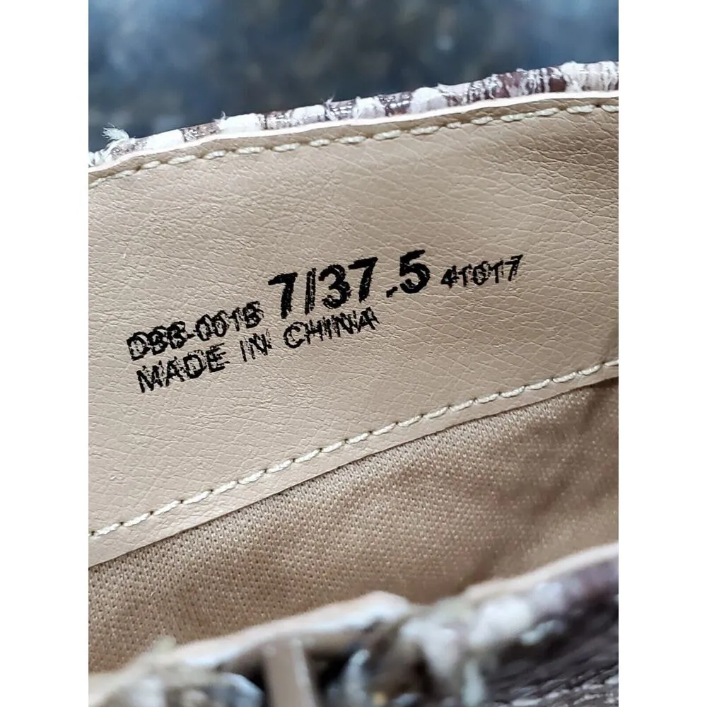 Chinese Laundry Womens Davinna Taupe Ankle Boots Shoes Medium Faux Snake US 7 - Image 11