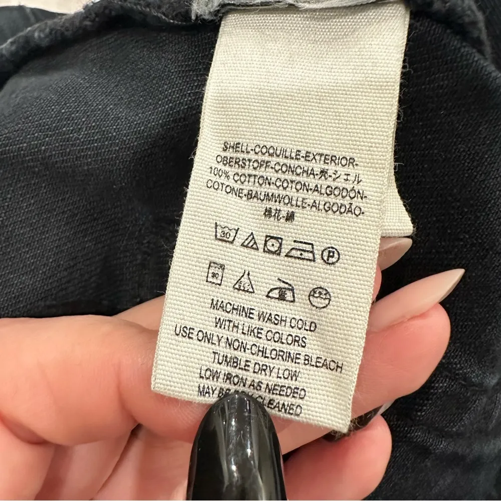 black denim a line skirt - Image 8