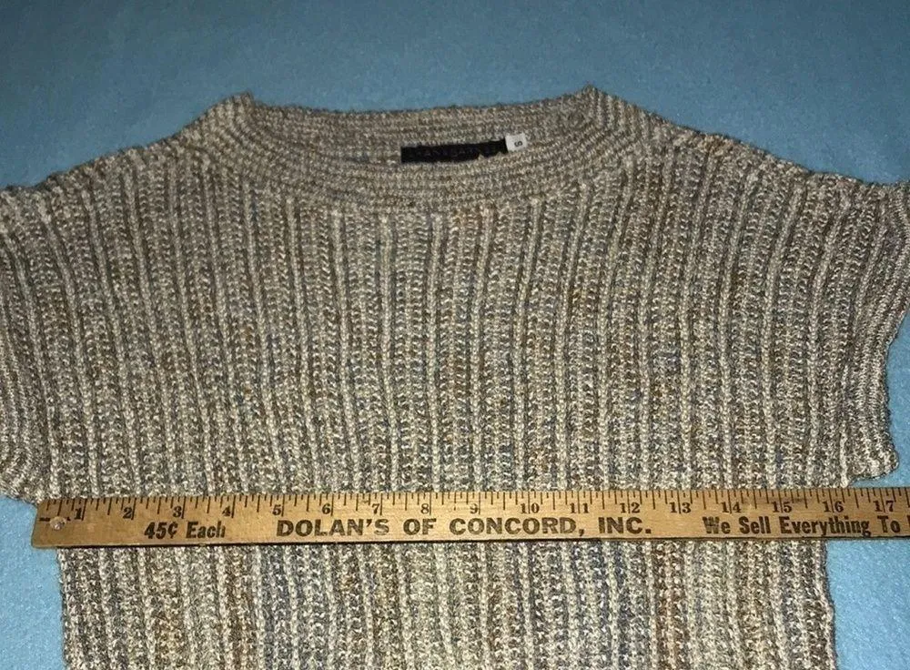 JHANE BARNES silk blend sweater knit custom soft dress RARE vintage NEW size S Brown - Image 6