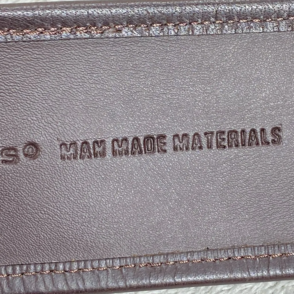 Vintage Chico's Wide Belt Womens Small Brown Green Blue Abstract Print Casual - Image 5