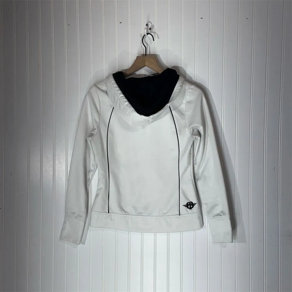 Tapout Women’s White Zip Hoodie Small BJJ MMA Y2K Athleticcore UFC Gymwear‎ - Image 2