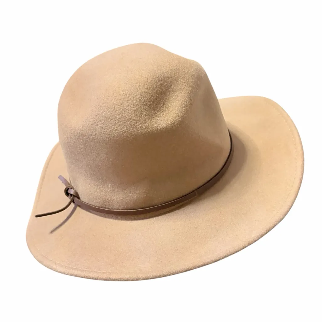 Biltmore for madewell wool Elegant Tan Wide-Brim Hat medium/large - Image 3