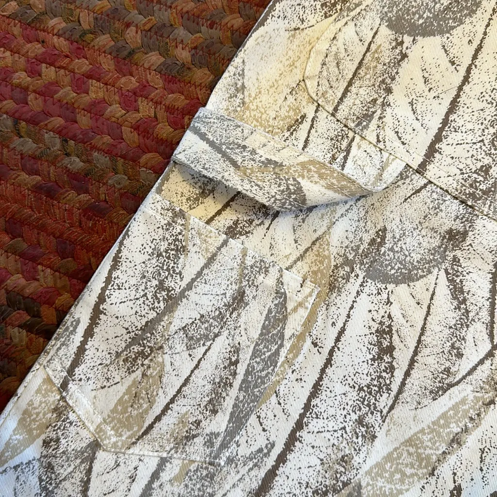 CONEY ISLAND PICNIC LEAF PRINT PAINTER JEANS Brown Size 28 - Image 6