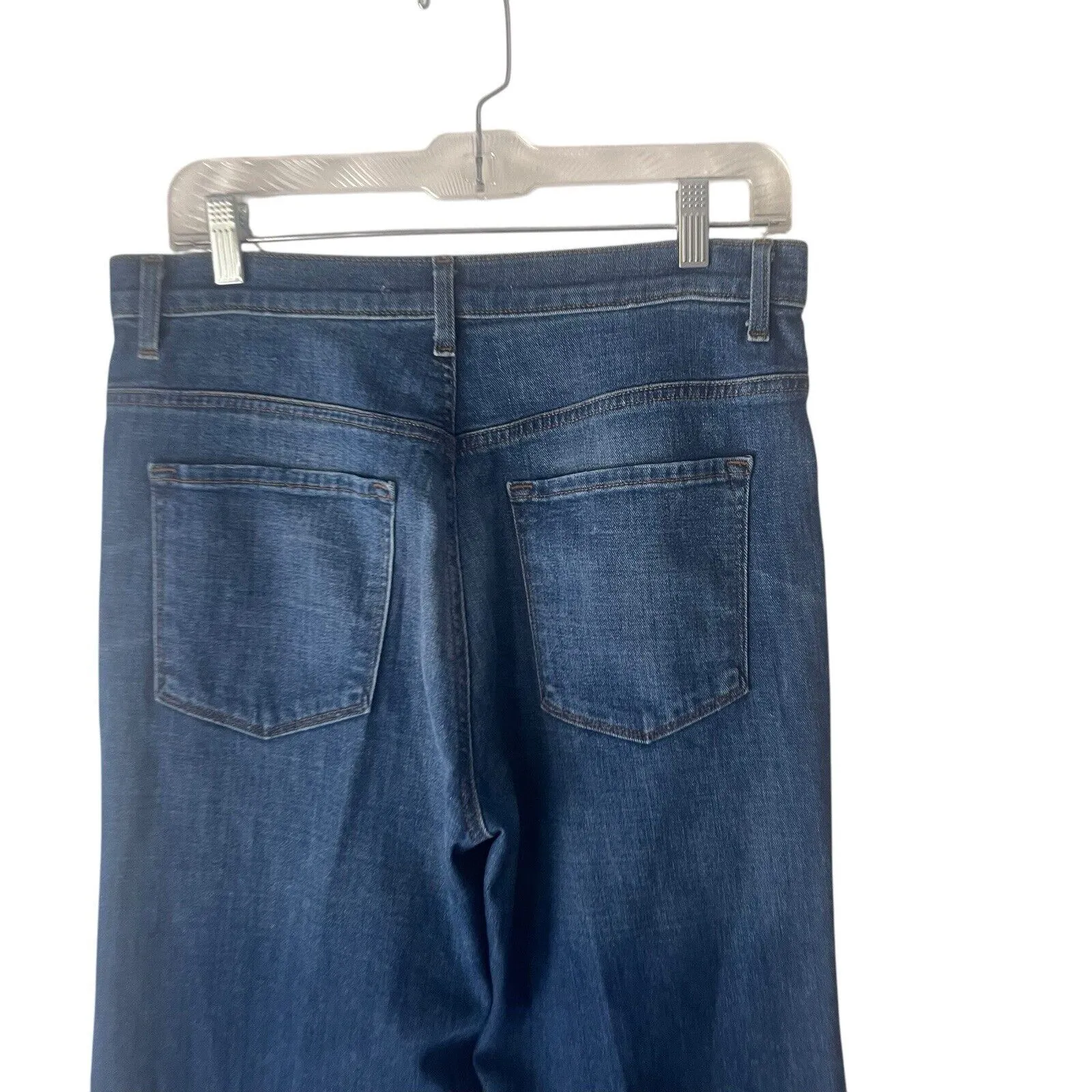 J Brand Size 30‎ Dark Wash High Rise Baggy Wide Leg Crop Jeans - Image 5