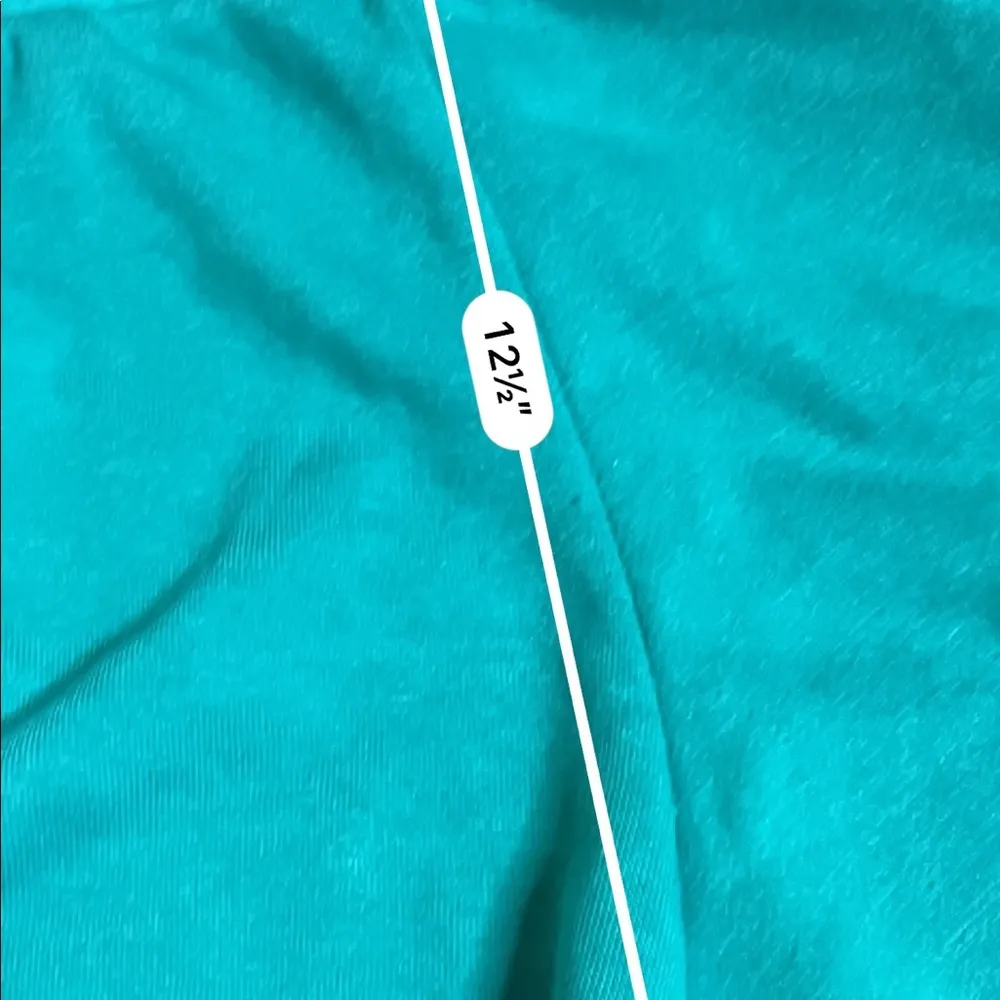 Adidas turquoise comfy lounge shorts - Image 4