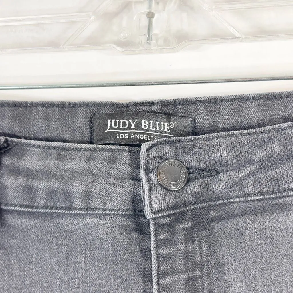 Judy Blue Size 15 32 Jeans Black Skinny High Rise Solid Stretch 28 Inseam 684 - Image 3