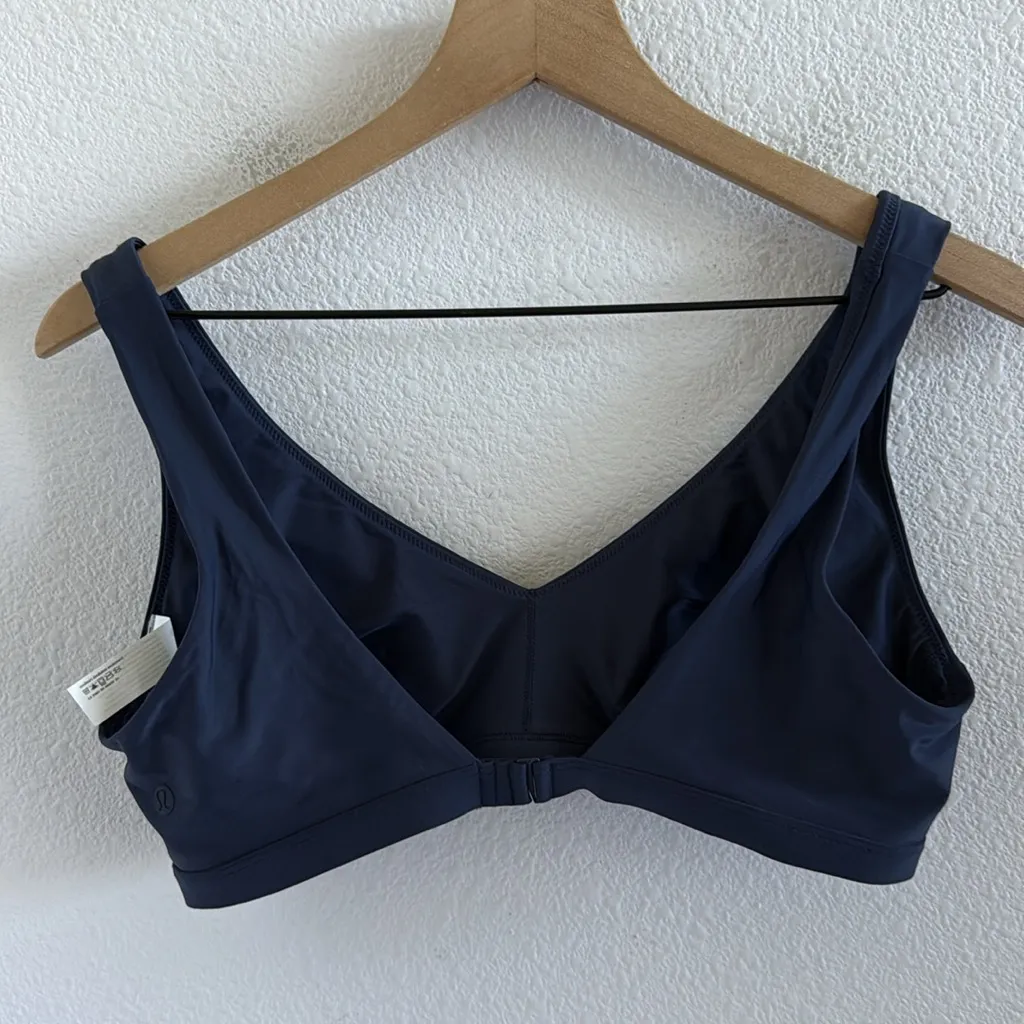 Lululemon Waterslide V Swim Top Navy Blue Large - Image 3