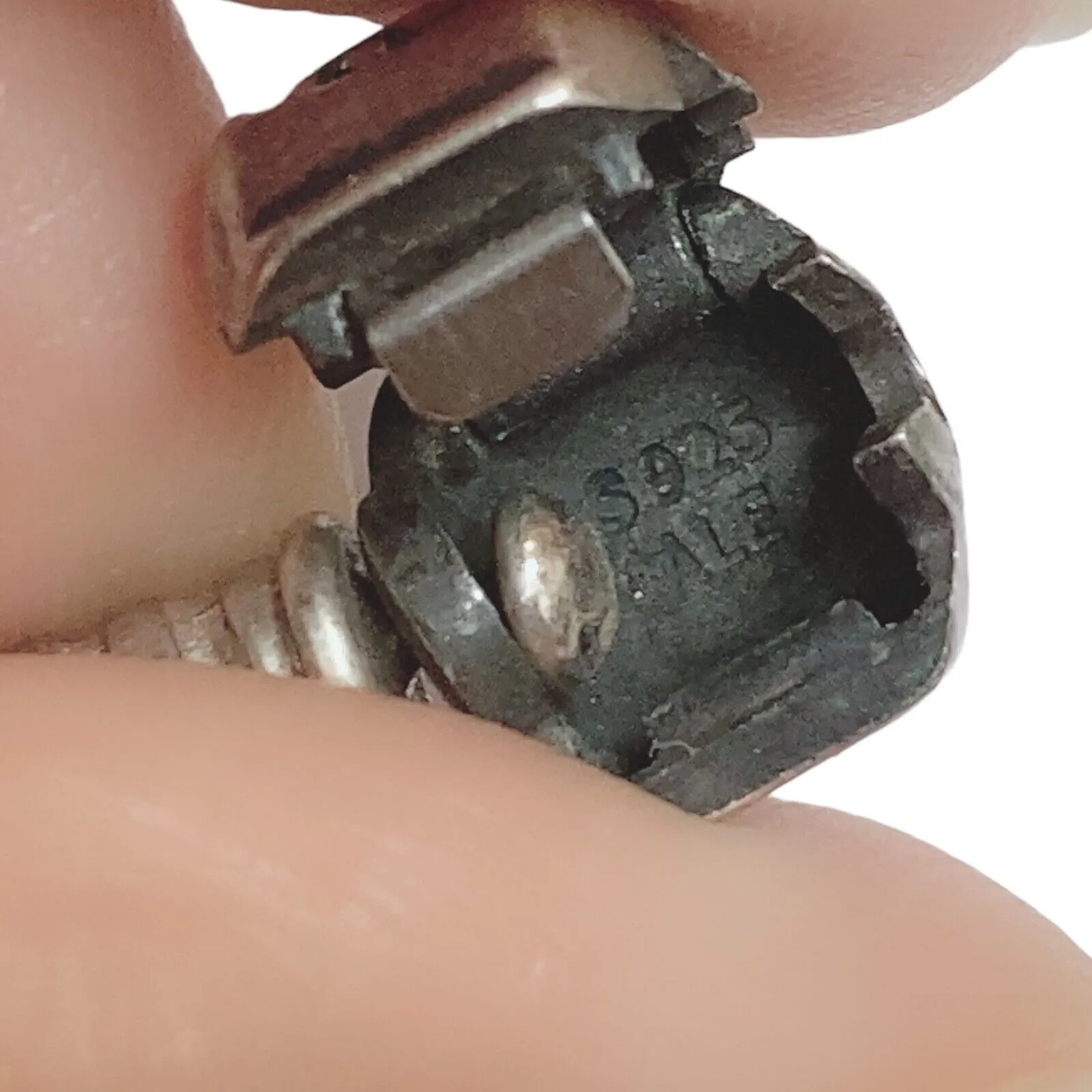 Pandora Barrel Clasp Bracelet Charm Bead Sterling Silver 7” - Image 4