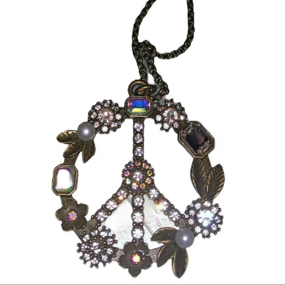 NWOT!! 2 piece set!! Peace necklace with e… - Image 5