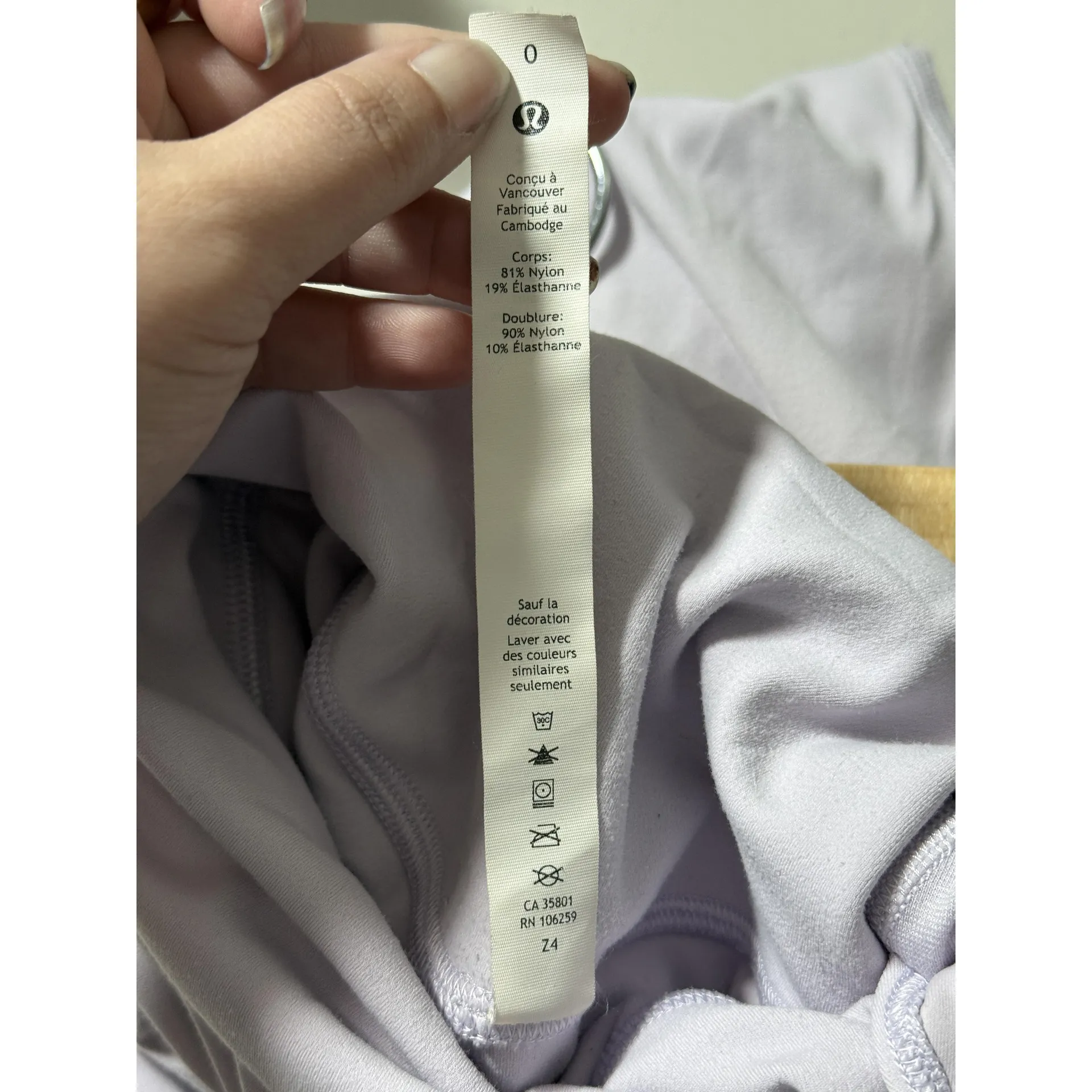 Lululemon Align High-Rise Pant 25" Wisteria Purple Nylon Cropped Leggings Size 0 - Image 10