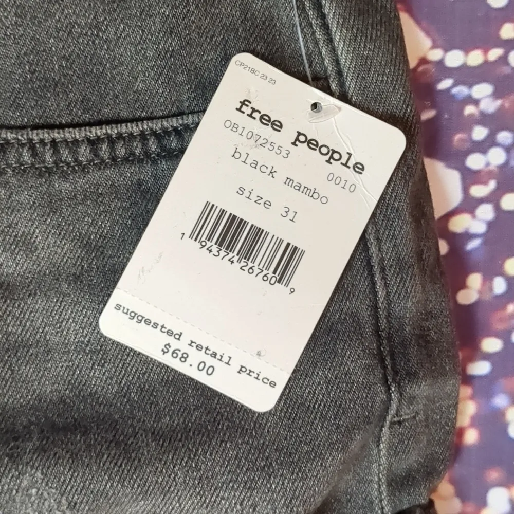 Free people black mambo shorts size 31 - Image 2