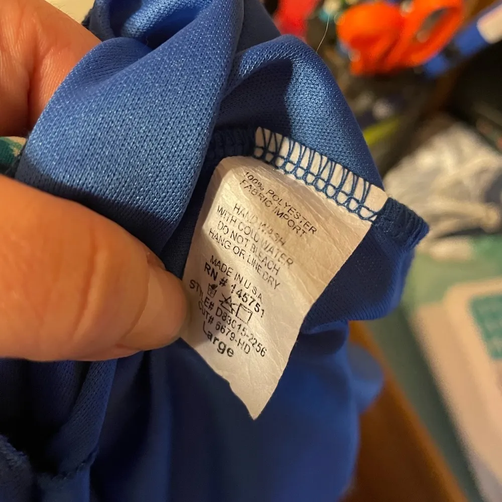 41 HAWTHORN PRINTED DRESS Blue Size L - Image 5