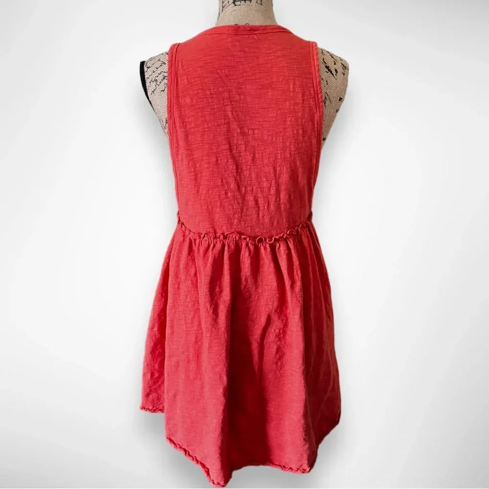 FOREVER 21 Women's Rust/Orange‎ Sleeveless Skater Mini Dress Medium | EUC - Image 3
