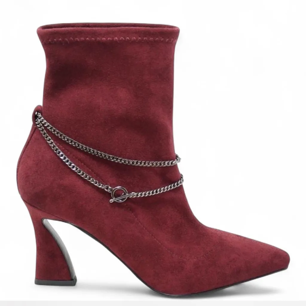 ‎Chain Pointed Toe Bootie - Image 2