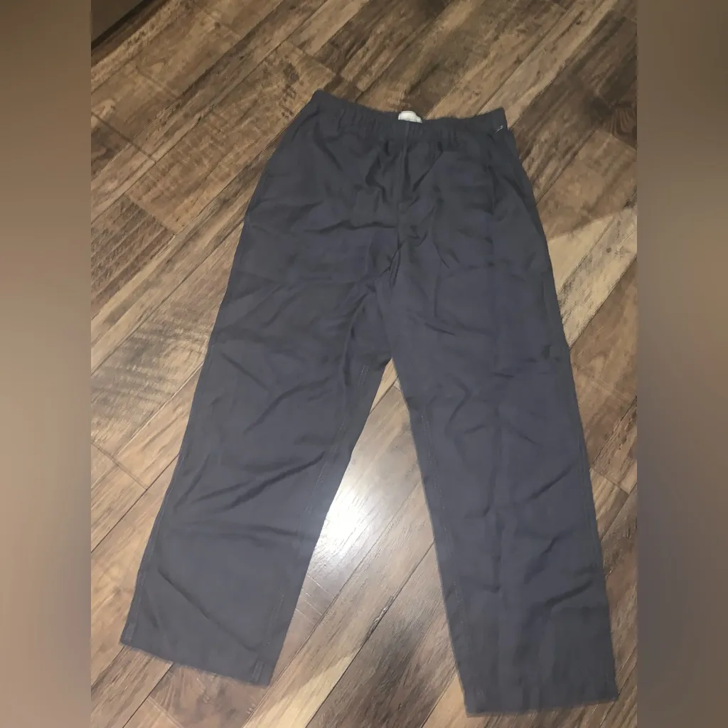 Elastic waist pull on dark grey pants nwot classic menswear casual Abercrombie - Image 2