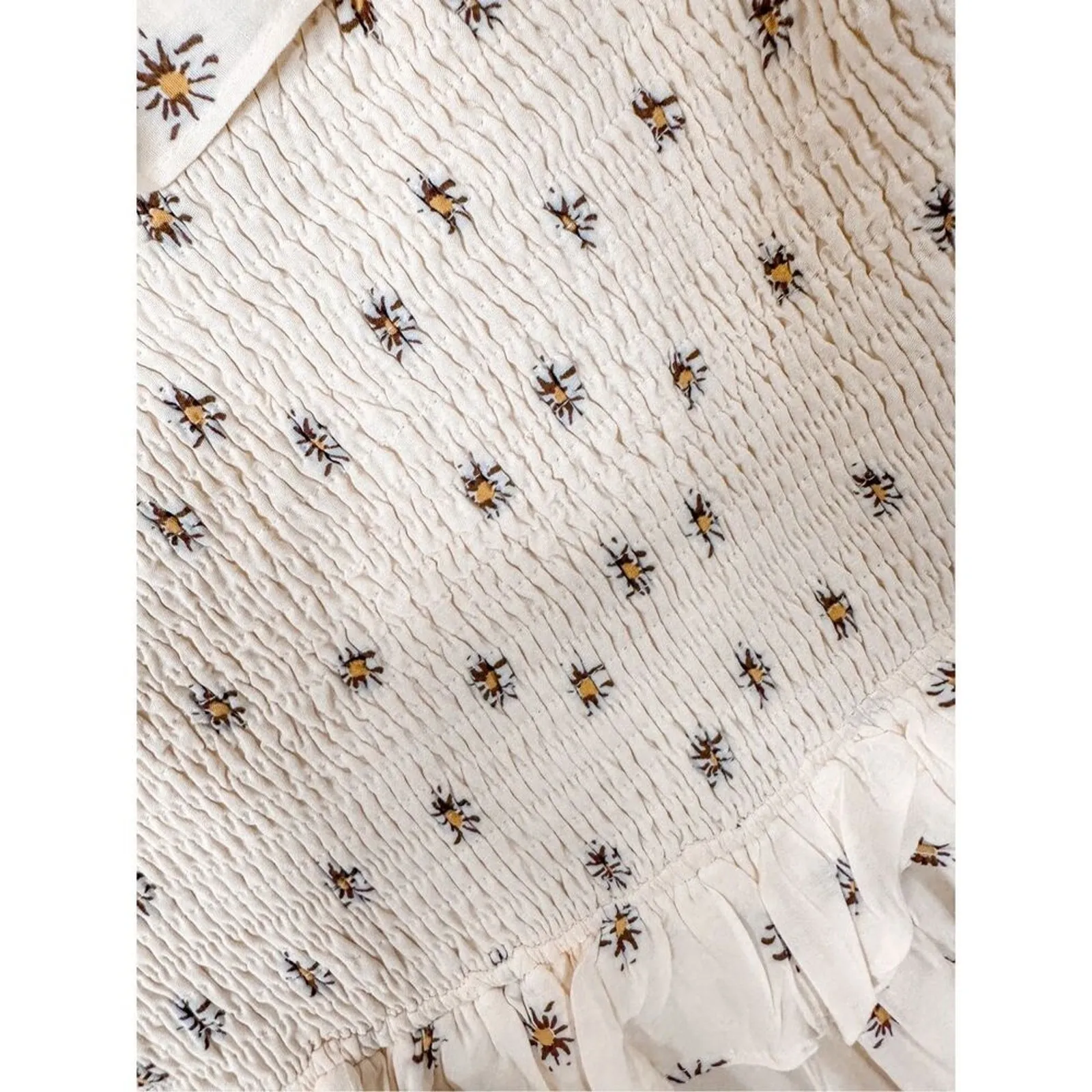 NEW with tags LoveRiche Women's off the Shoulder Daisy Print Dress Small - Image 7