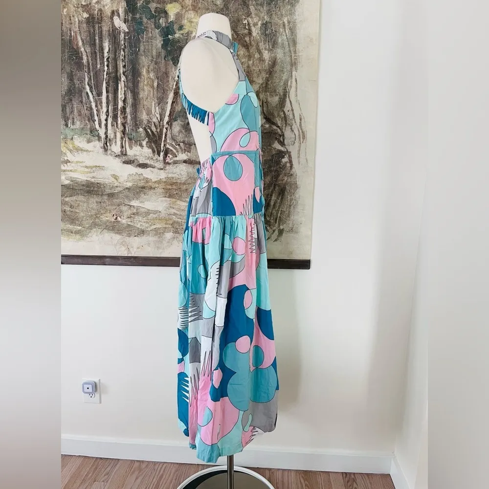 Free People SWF Highneck Cross Back Midi Dress Size Small $399 - Image 6