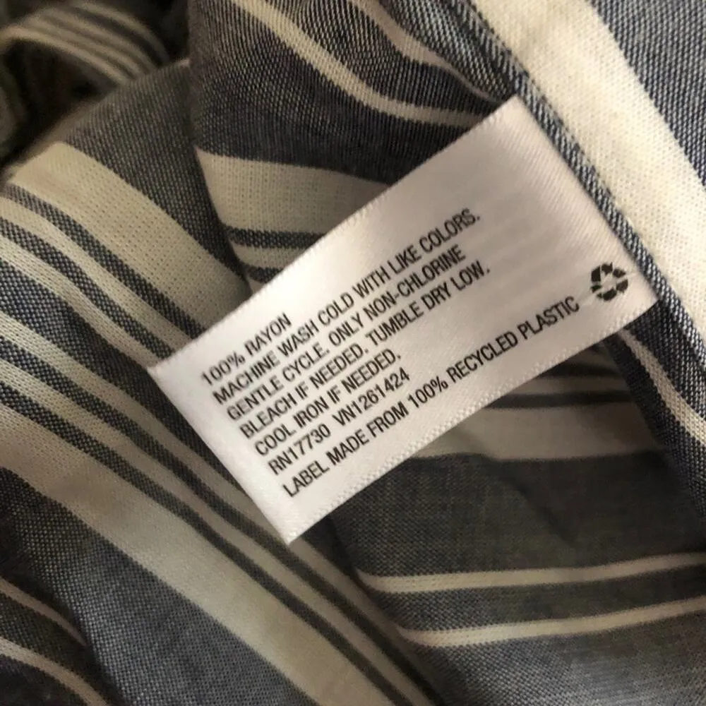 Target Universal Thread Goods Co Striped Boho Buttoned Sides Crop Tank Top Shirt - Image 8