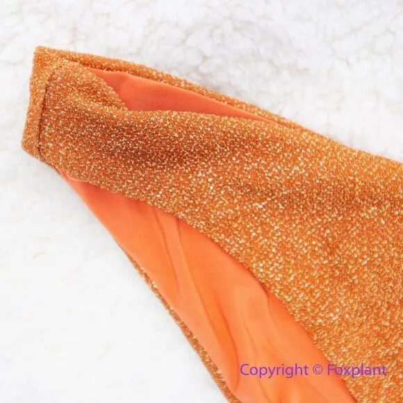 NEW Free People Beach Riot Vanessa shine‎ chili sparkle glitter bottoms, size S - Image 7