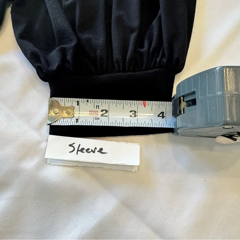 FRAME PUFF SLEEVE BLACK TOP SIZE XS - Image 6