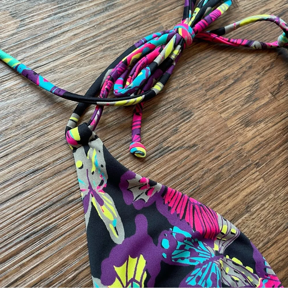 Vtg Y2K Victoria’s Secret Butterfly Bikini Set String Tie Sz XS - Image 4