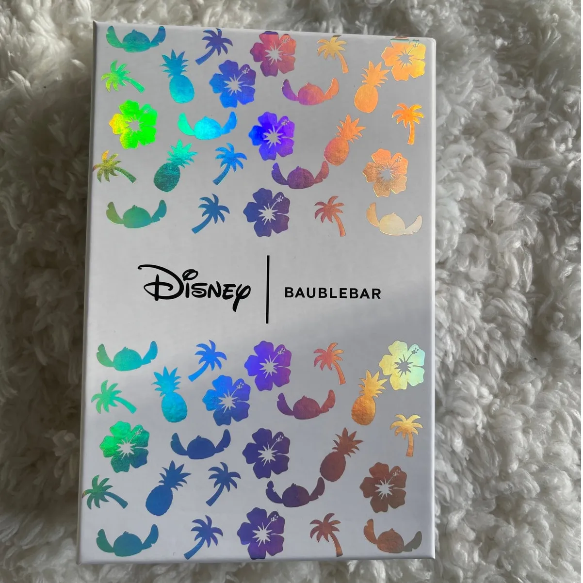 Disney BaubleBar Lilo & Stitch Keychain Ohana Charm Accessory Gold NEW Beach Fun - Image 6