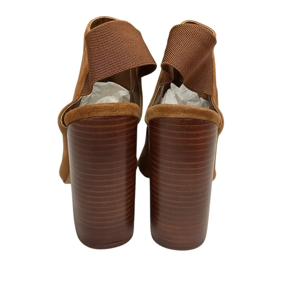 Steve Madden Logan‎ Cognac Brown Suede Slingback Mules Size 8.5M - Image 6