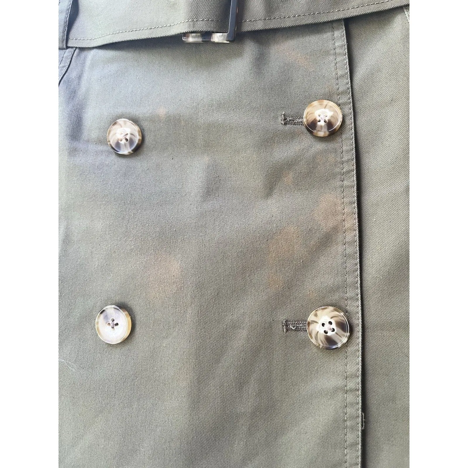 derek lam 10 crosby Skirt 4 Green Mini Utility Grunge Festival Alternative Faded - Image 5