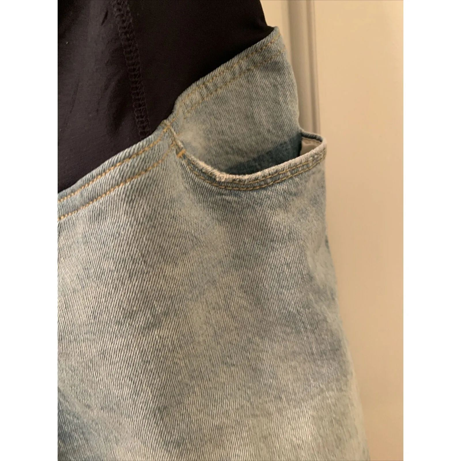 Isabel Maternity Ingrid & Isabel Blue Denim Shorts Women's Size 16 - Image 5