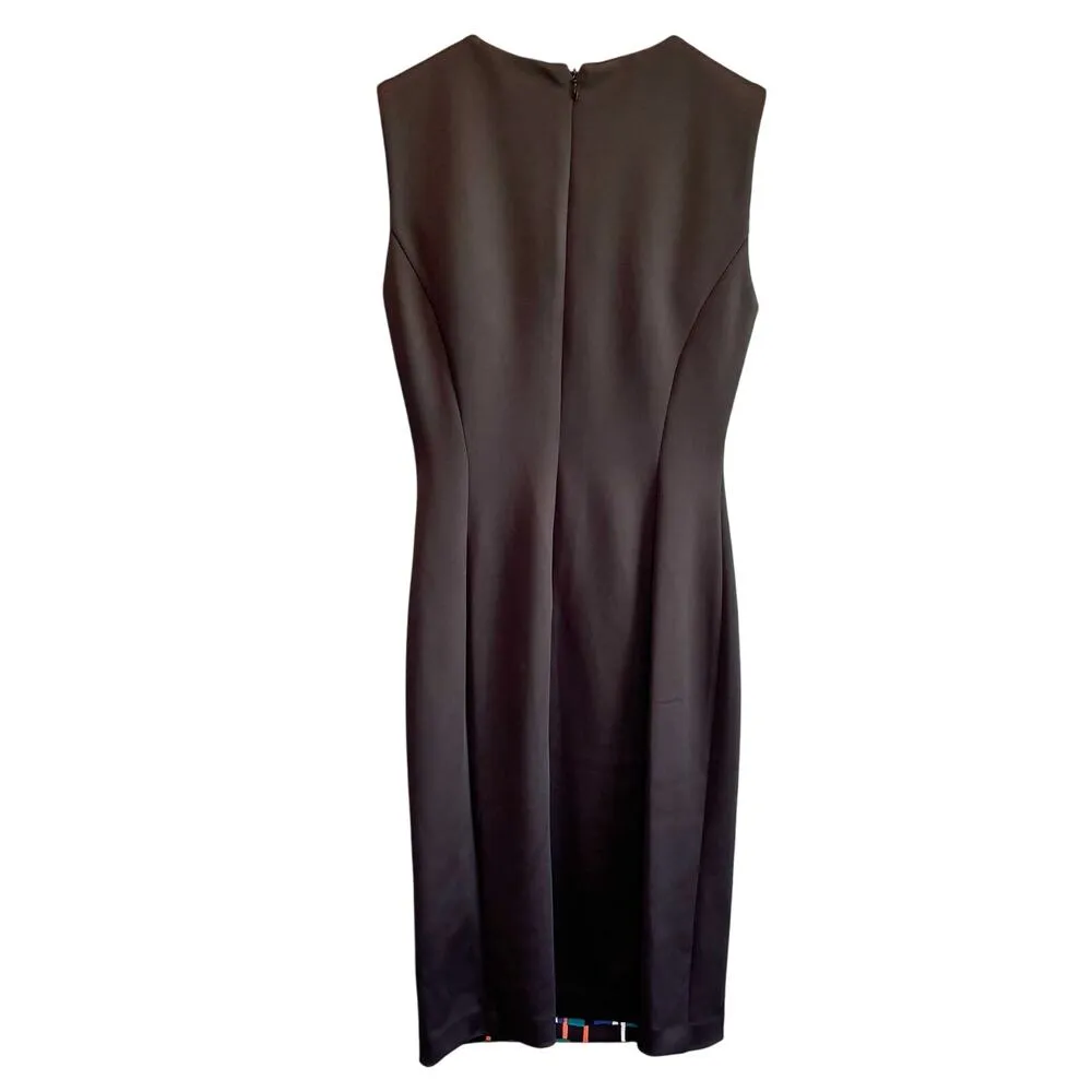 Calvin Klein Multi-Color Print Sleeveless Sheath Midi Dress - size 2calbi - Image 2