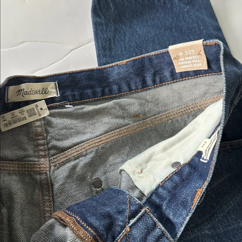 Madewell tall perfect vtg full-length jeans diversey wash retro stitched edition - Image 5