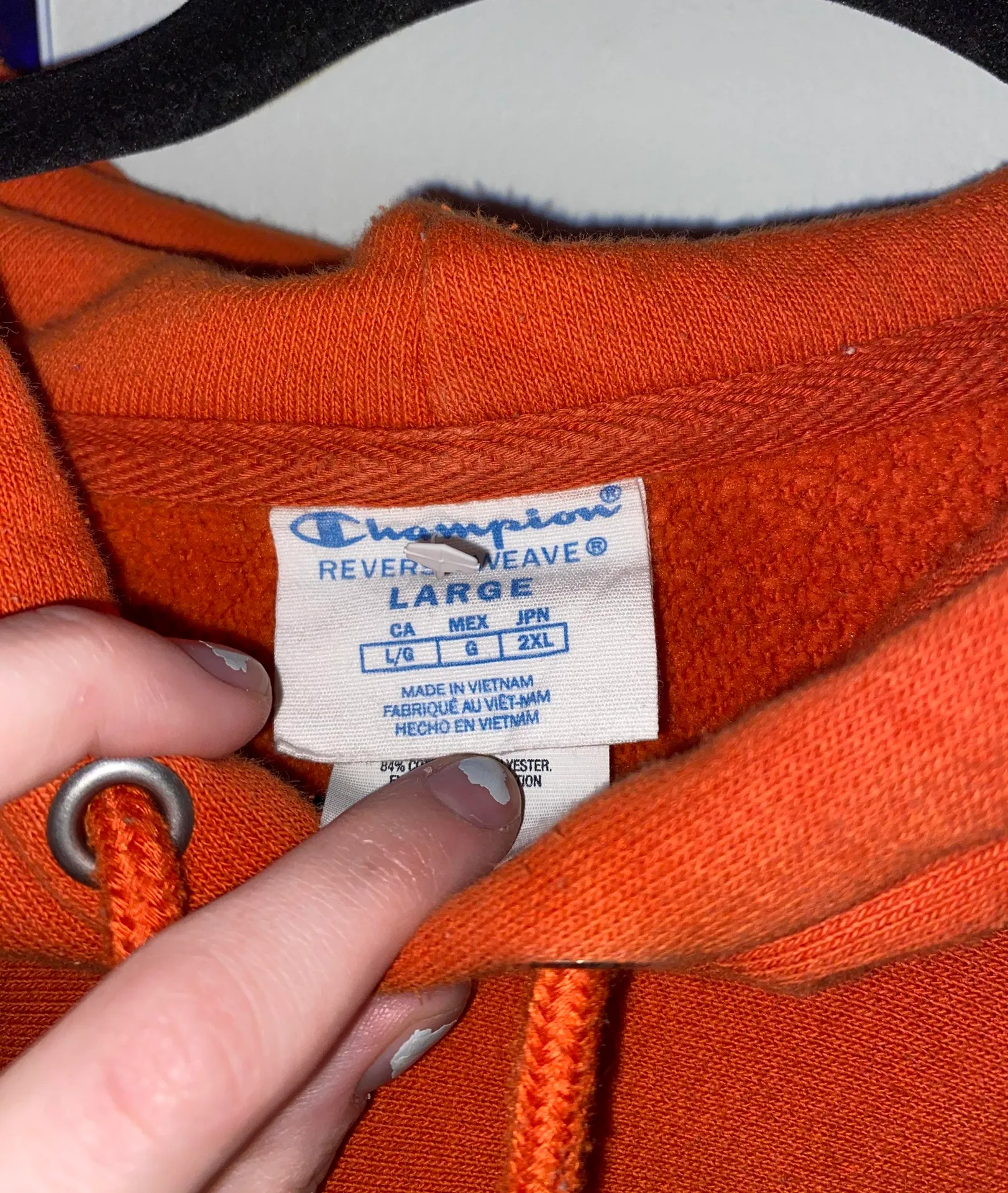 Champion Orange Hoodie - Image 2