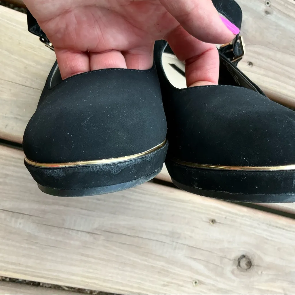 Nice mid wedge shoes🌷🌷 Black Size 10 - Image 10