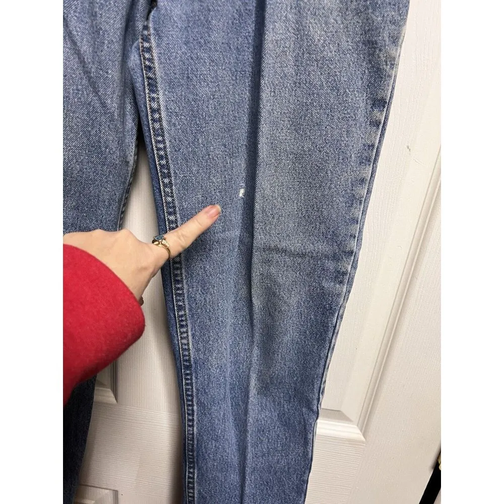 Vtg Jordache Jeans Womens Sz 5/6 High Waist Blue Rugged Denim‎ Tapered Leg 0178 - Image 4