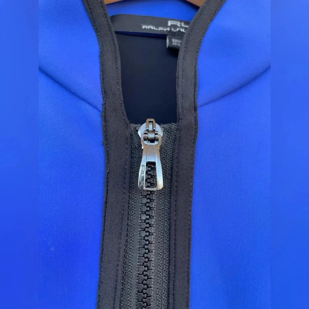 Ralph Lauren RLX sporty scuba cobalt blue jacket with zippers size medium - Image 4