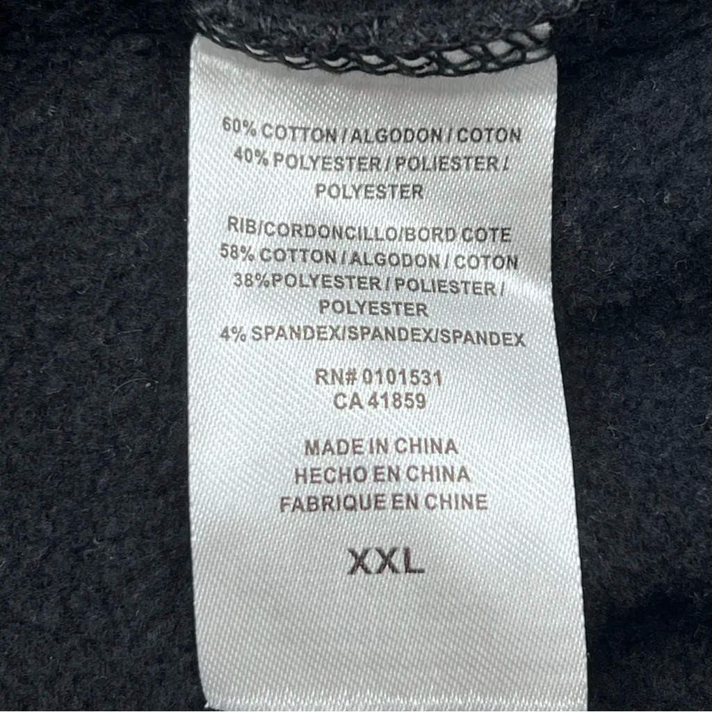 Stranger Things TV Show Black Christmas Themed Sweatshirt with Raw Hem-Size XXL - Image 9