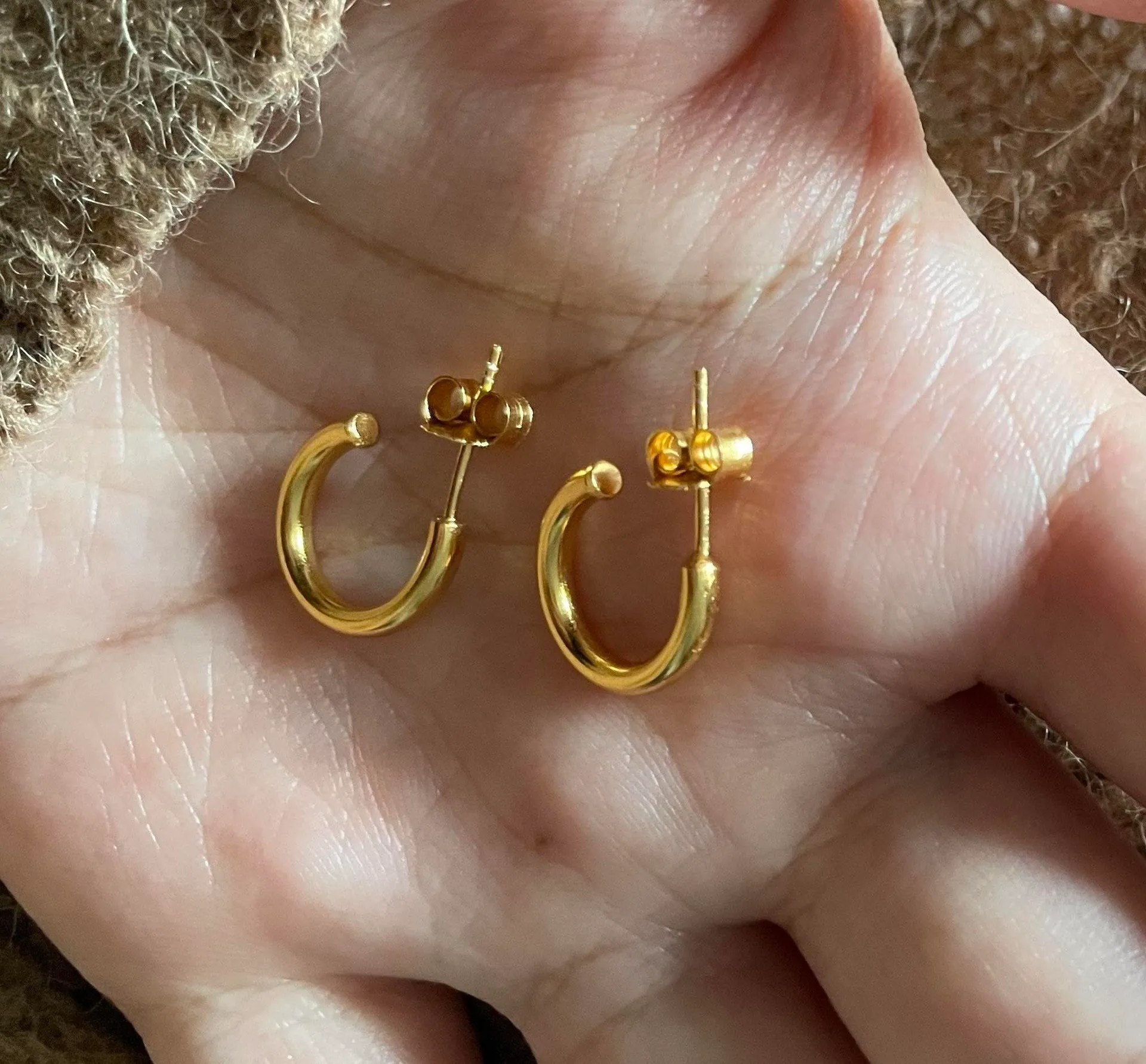 so cute！13mm C hoop/extra Thick Gold Layer - Image 2