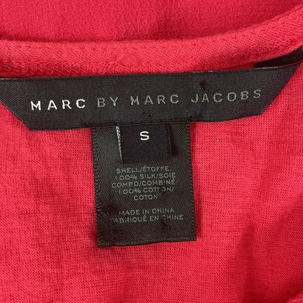 Marc Jacobs Pink Double Layer 100% Silk Tank Top S - Image 5