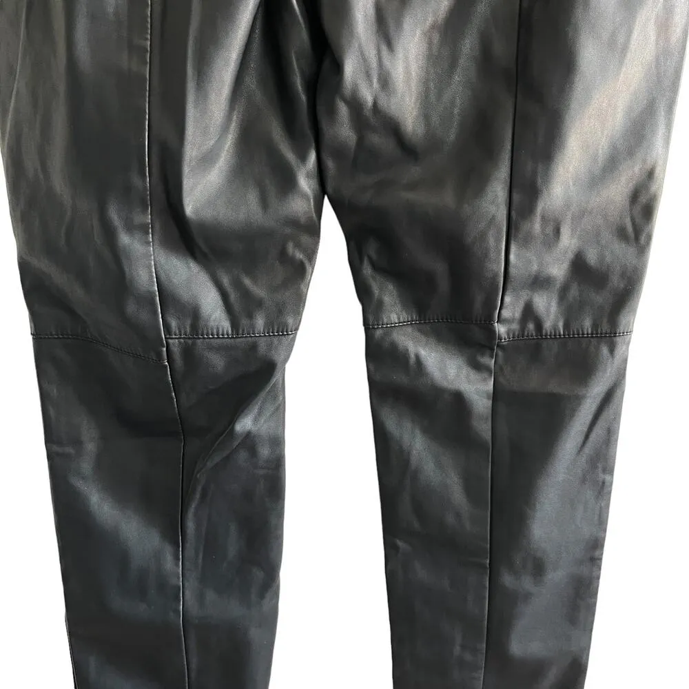 Cupcakes and Cashmere Liliana Legging Large Black Vegan Faux Leather - Image 12