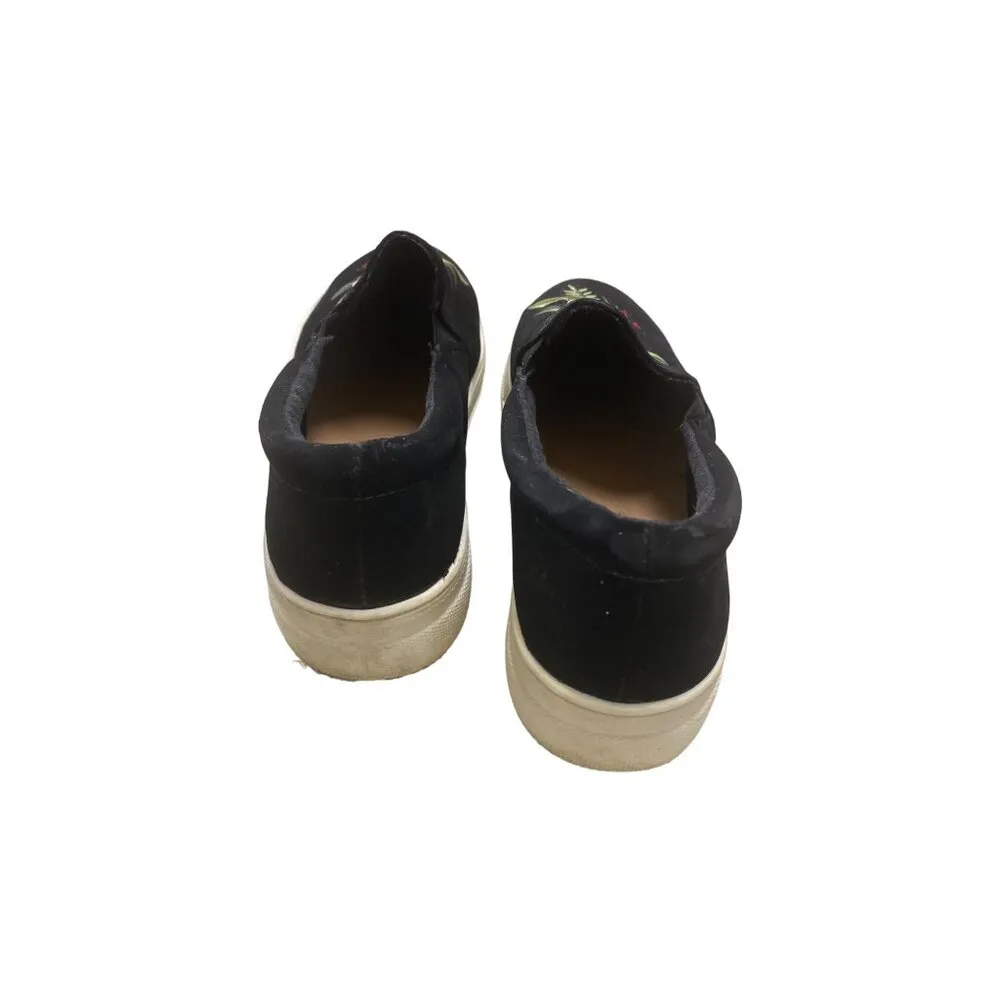 Brash black embroided floral shoe sneakers size 7.5 SKU 1090 - Image 4