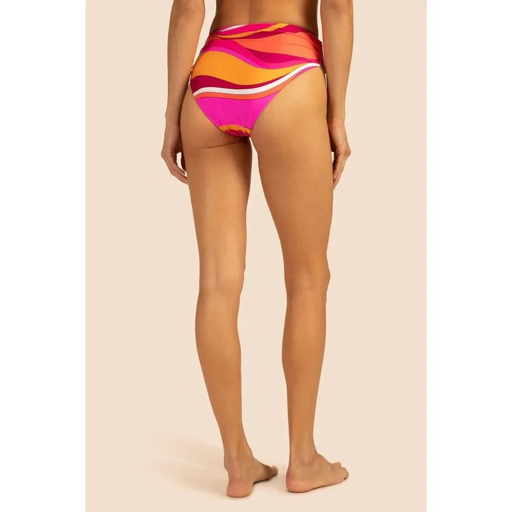 NEW Trina Turk Vivid Vista Ruffled Shoulder Bikini Top & High Bottom Size 6 $186 - Image 8